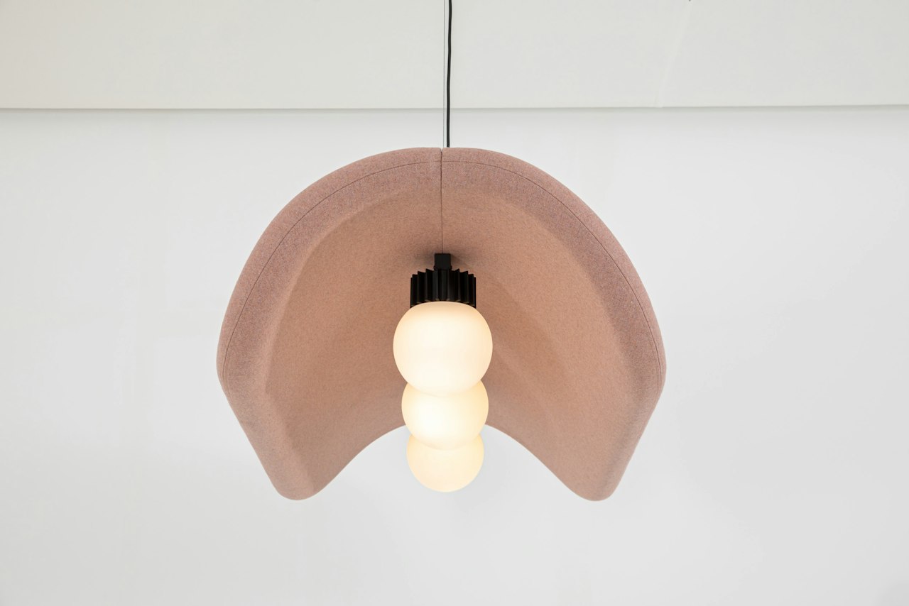 BuzziSpace Buzzichip acoustic lighting retrofit globe spot
