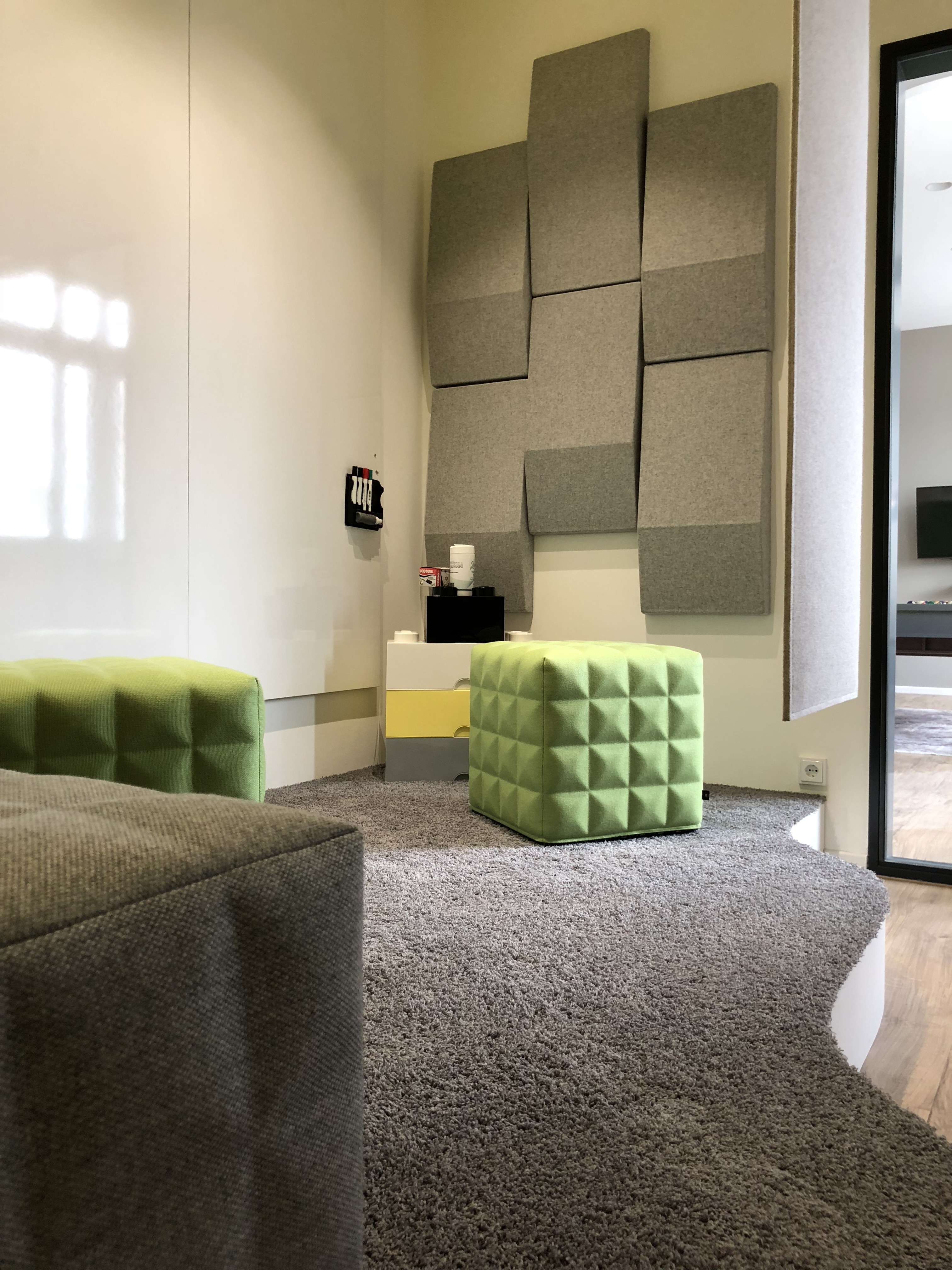 BuzziCube | Modular Acoustic Seating Ottoman & Pouf | BuzziSpace
