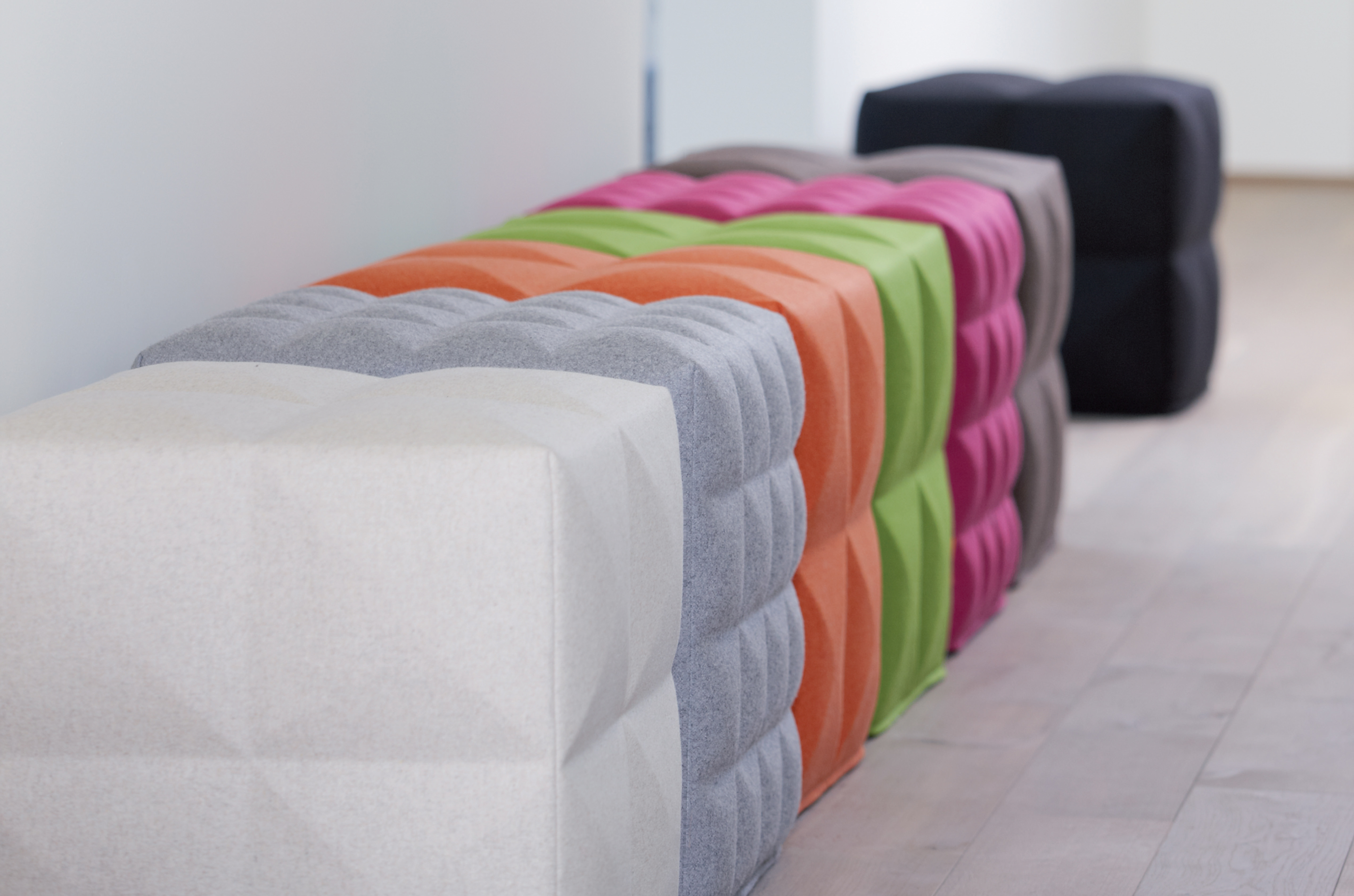 BuzziCube | Modular Acoustic Seating Ottoman & Pouf | BuzziSpace