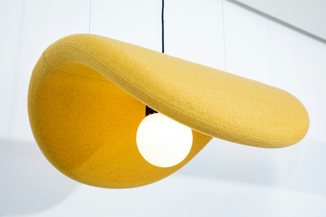 BuzziSpace Buzzichip acoustic lighting retrofit globe spot
