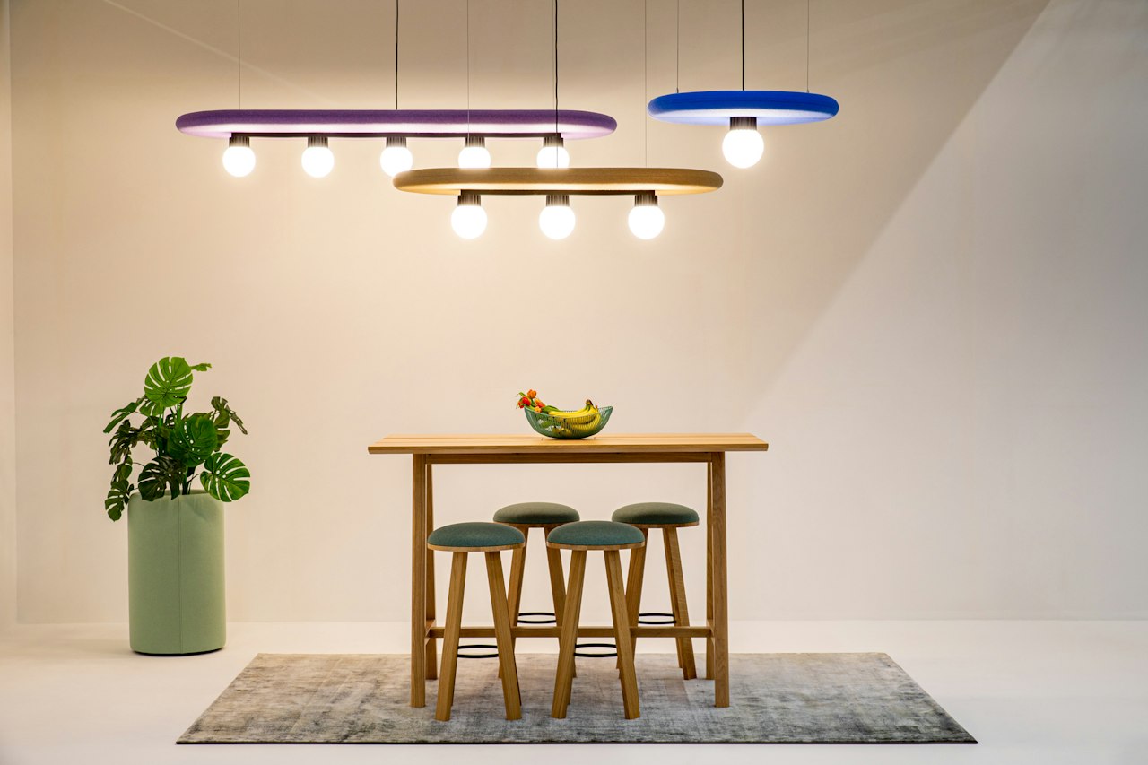BuzziSpace Buzzisurf acoustic lighting retrofit globe spot