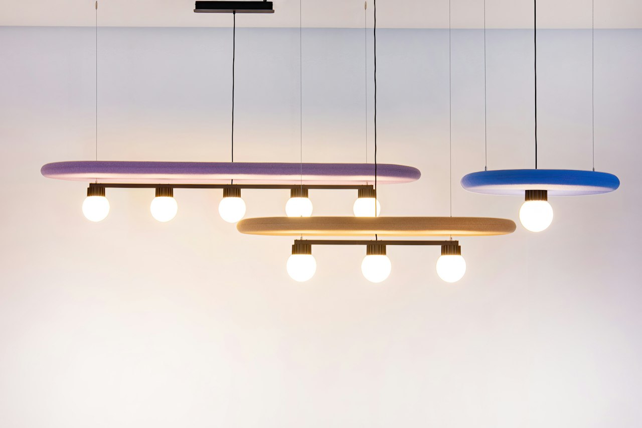 BuzziSpace Buzzisurf acoustic lighting retrofit globe spot
