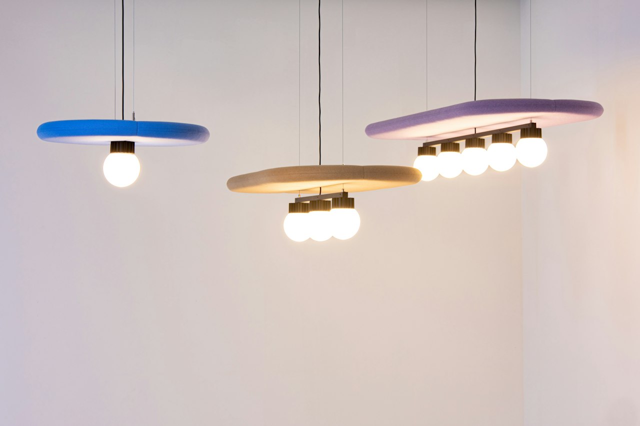 BuzziSpace Buzzisurf acoustic lighting retrofit globe spot