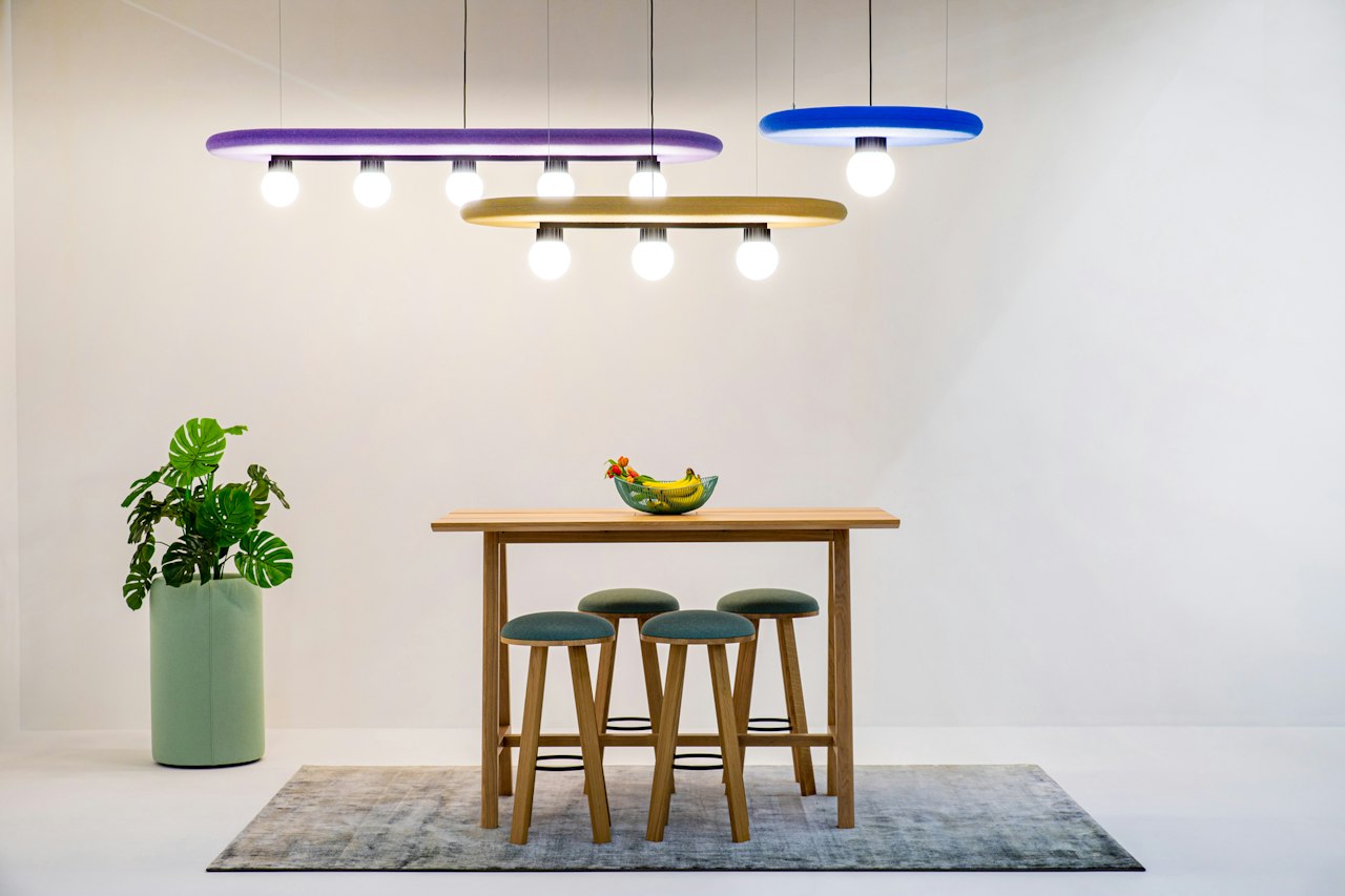 BuzziSpace Buzzisurf acoustic lighting retrofit globe spot