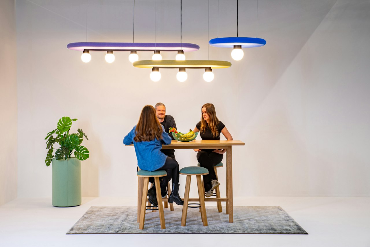 BuzziSpace Buzzisurf acoustic lighting retrofit globe spot