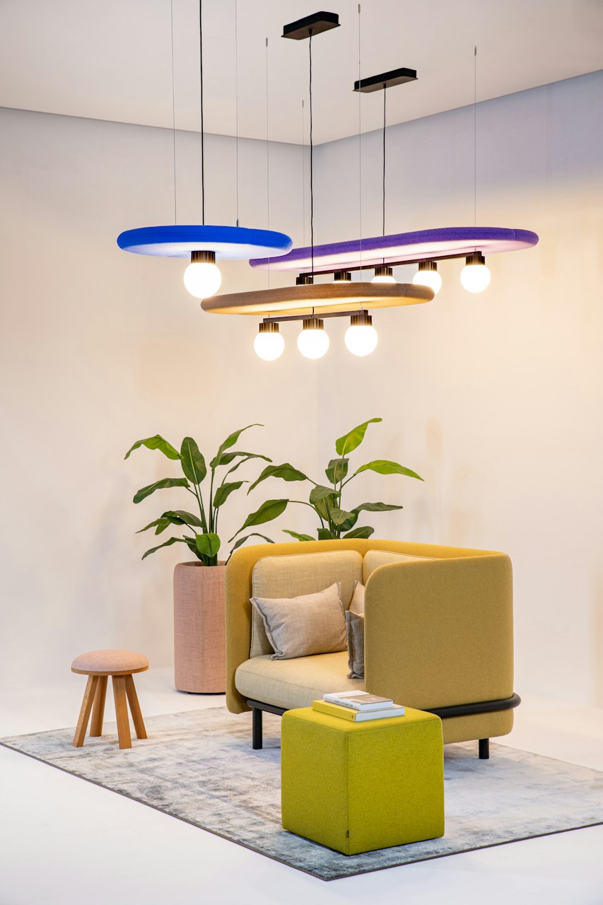 BuzziSpace Buzzisurf acoustic lighting retrofit globe spot