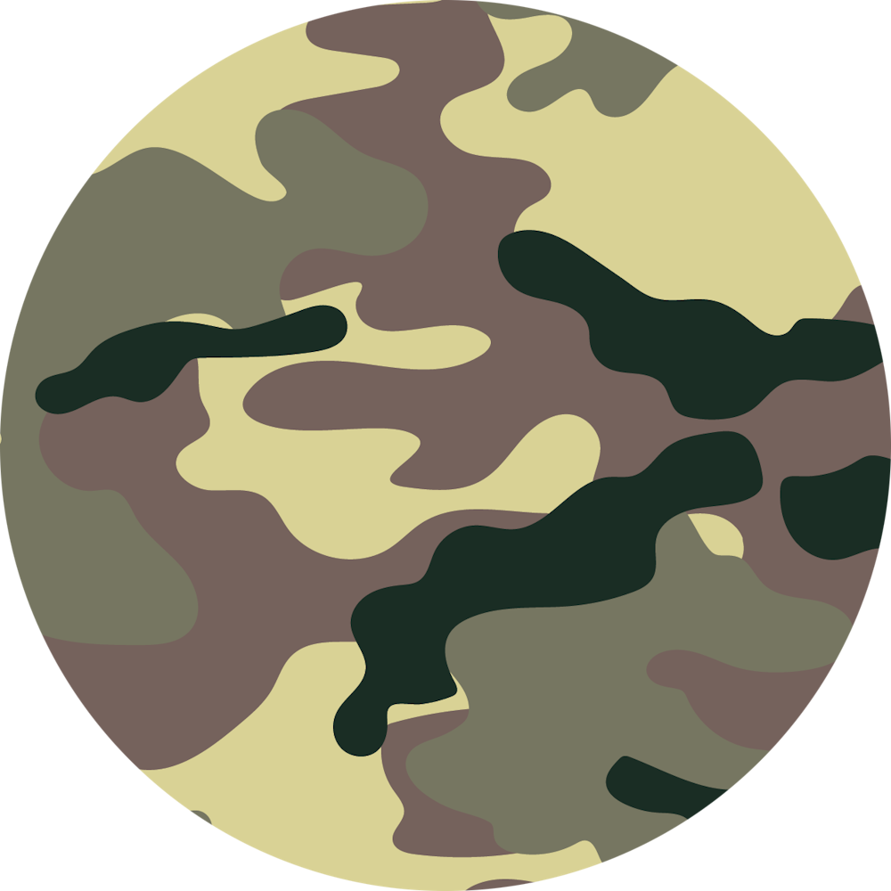 Printed acoustic felt Camo Taiga