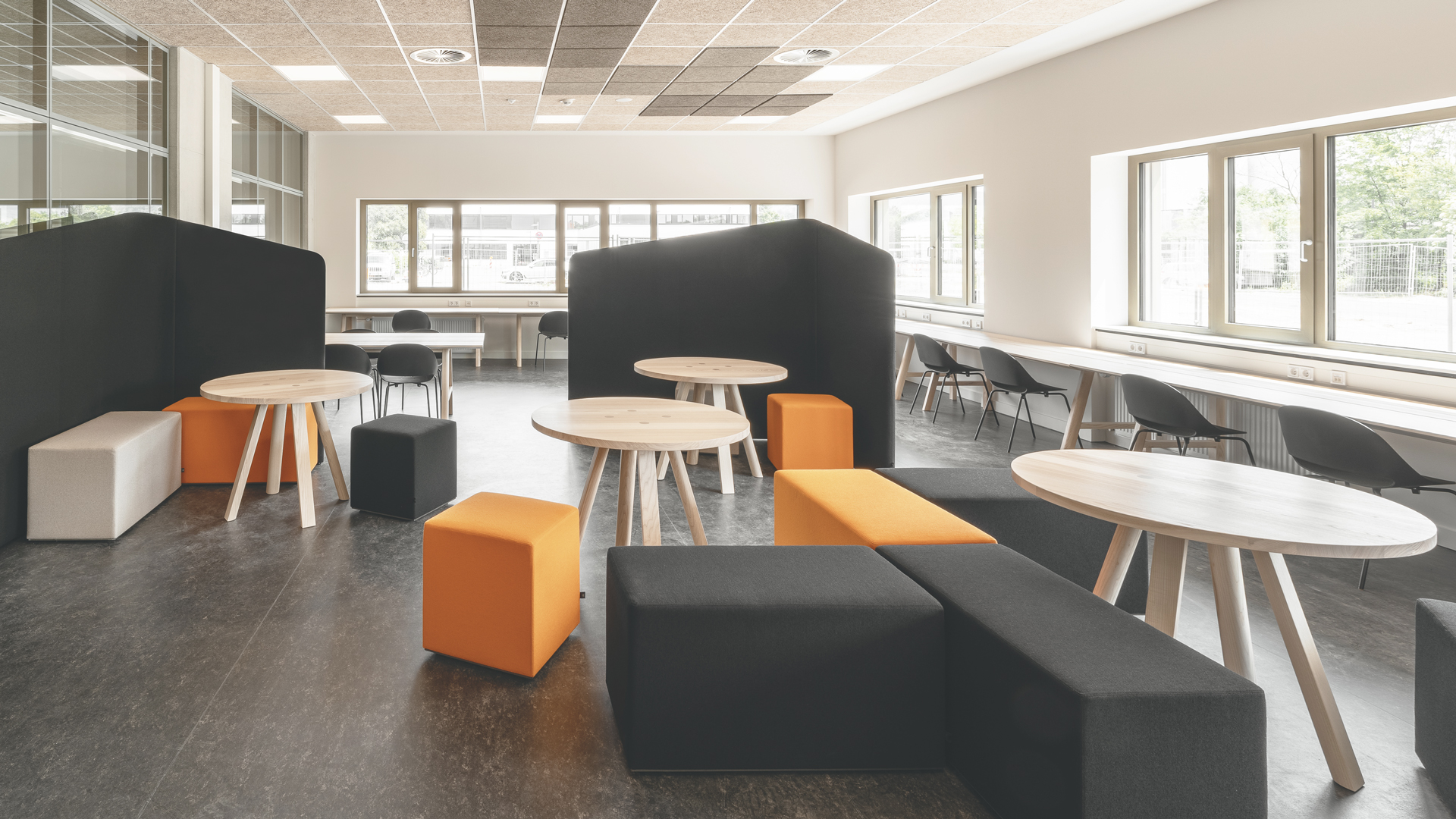 BuzziCube | Modular Acoustic Seating Ottoman & Pouf | BuzziSpace