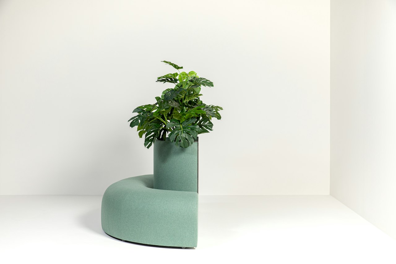 BuzziSpace buzziplanter acoustic room divider table planter biophilia