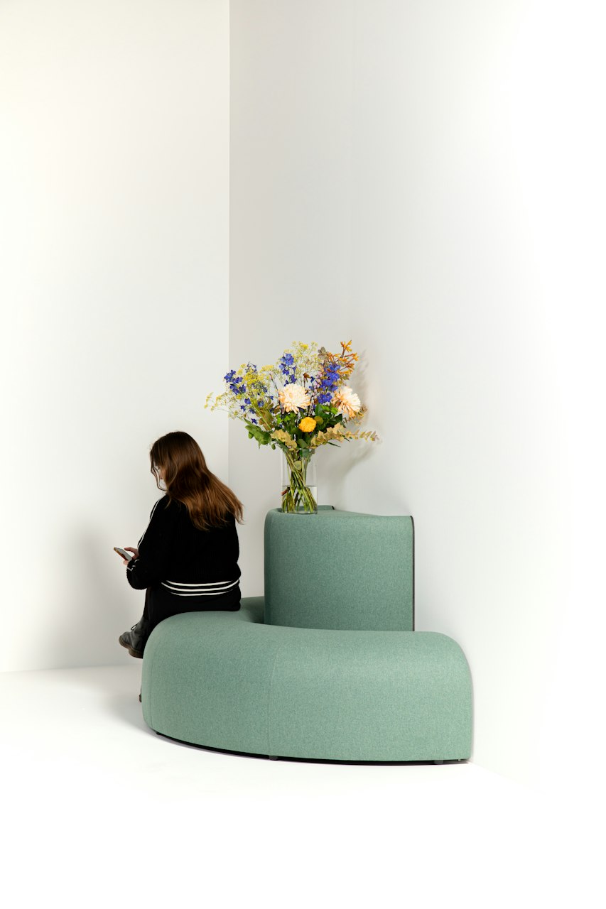 BuzziSpace buzziplanter acoustic room divider table planter biophilia
