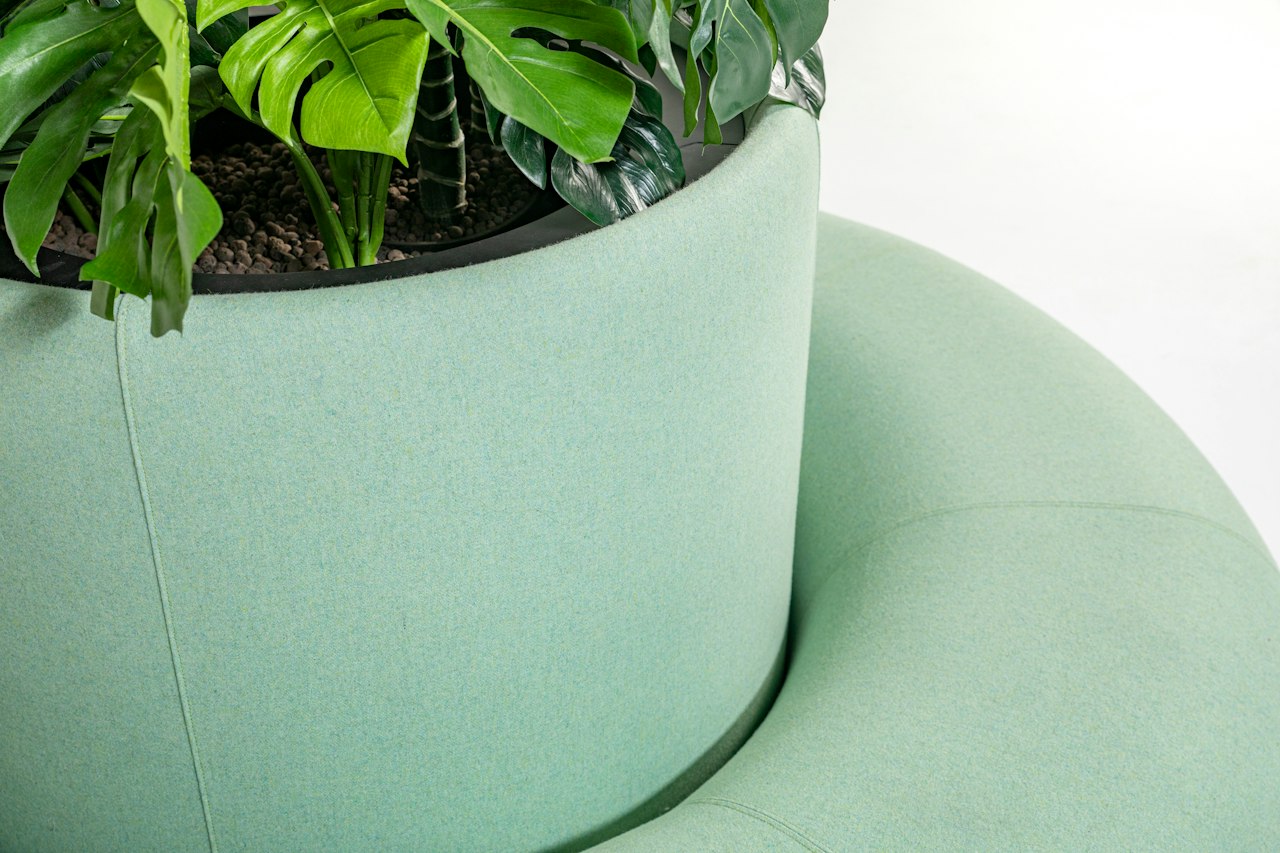 BuzziSpace buzziplanter acoustic room divider table planter biophilia