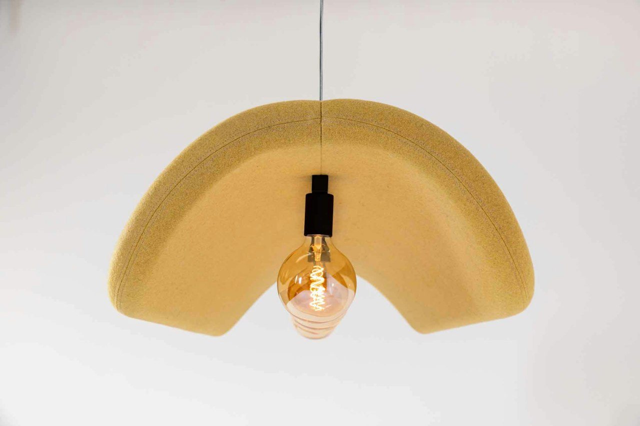BuzziSpace Buzzichip acoustic lighting retrofit globe spot