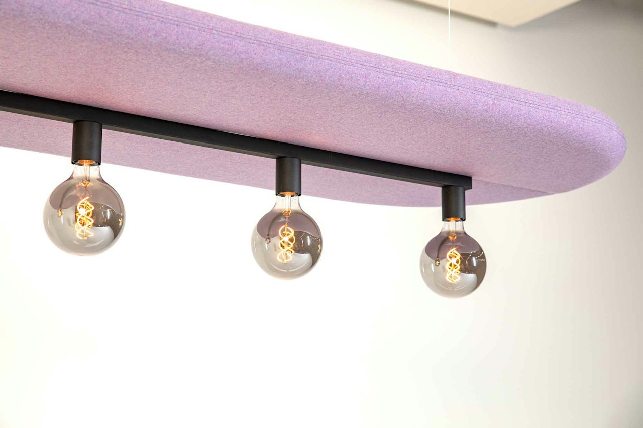 BuzziSpace Buzzisurf acoustic lighting retrofit globe spot
