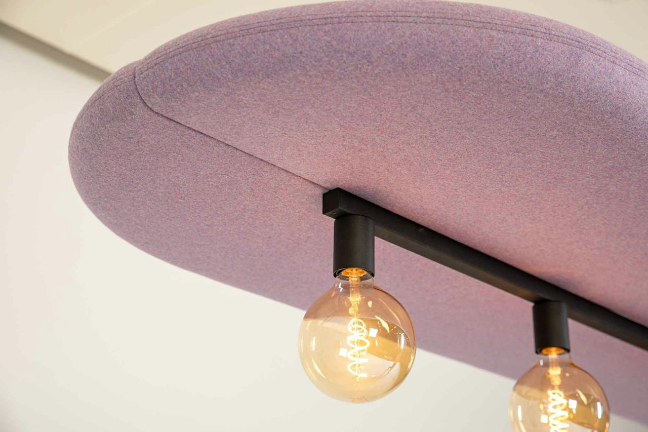 BuzziSpace Buzzisurf acoustic lighting retrofit globe spot