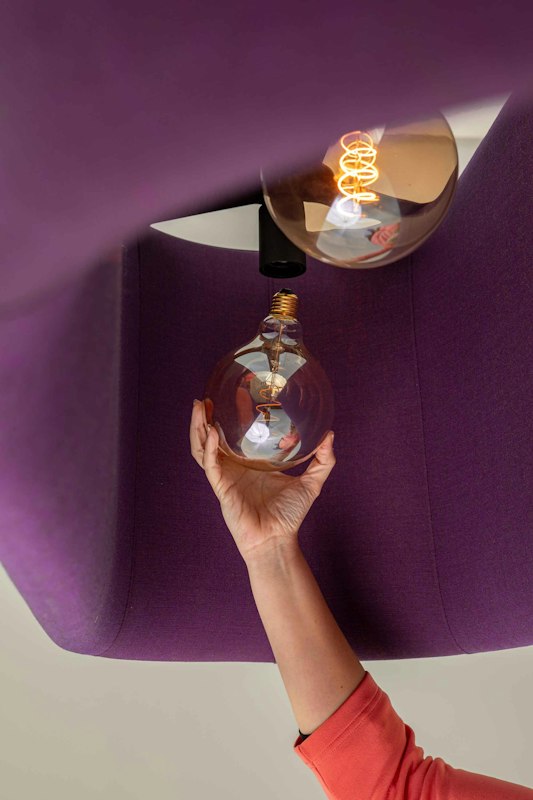 BuzziSpace Buzziprop acoustic lighting retrofit globe spot